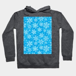 White snowflakes pattern Hoodie